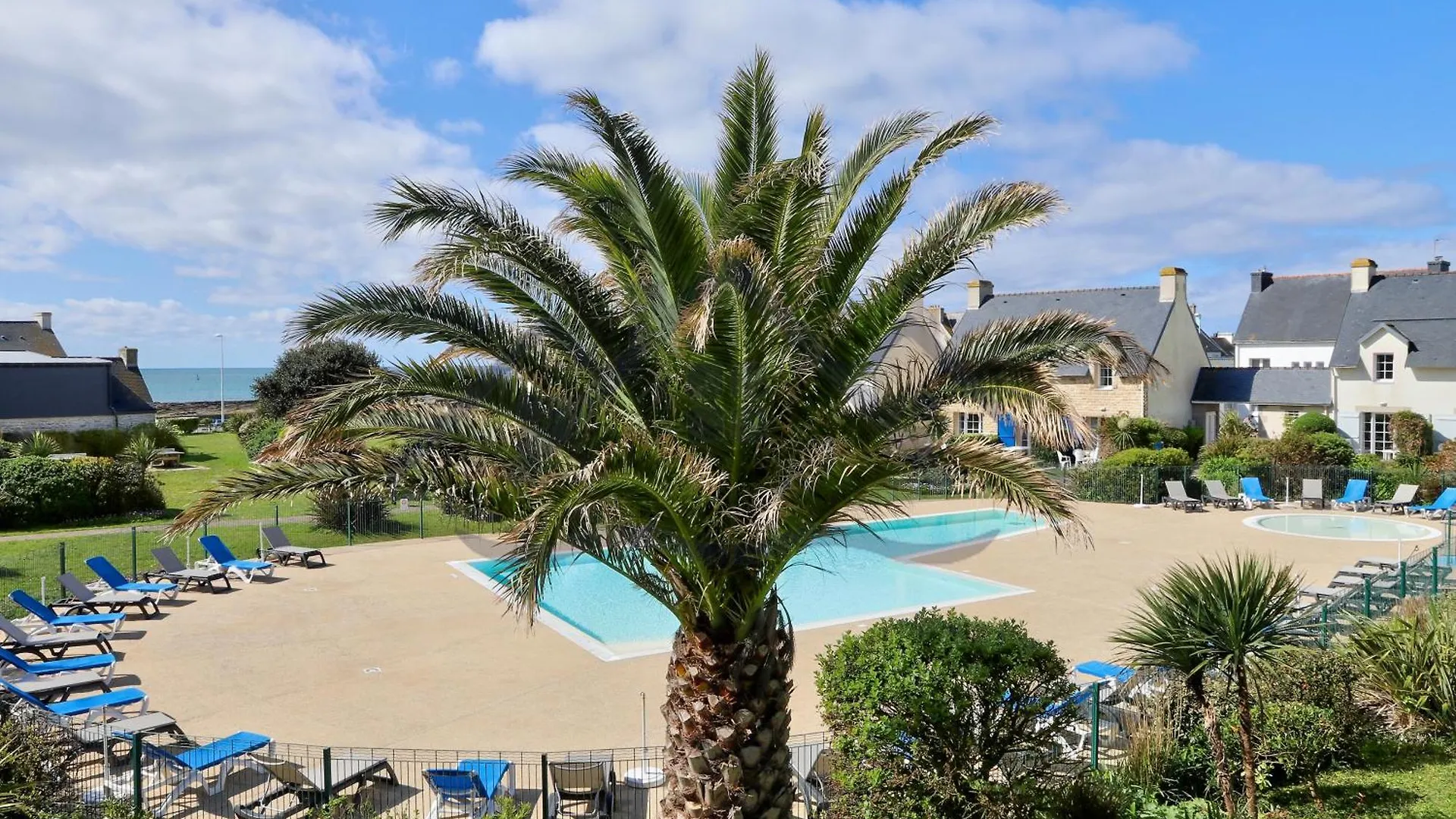 Apartment Localise - A18 - Appartement Avec Balcon - Petite Vue Mer A Travers Le Palmier - Piscine De Avril A Septembre - Wifi Inclus - Animaux Admis - Draps Inclus - Parking Inclus Guilvinec